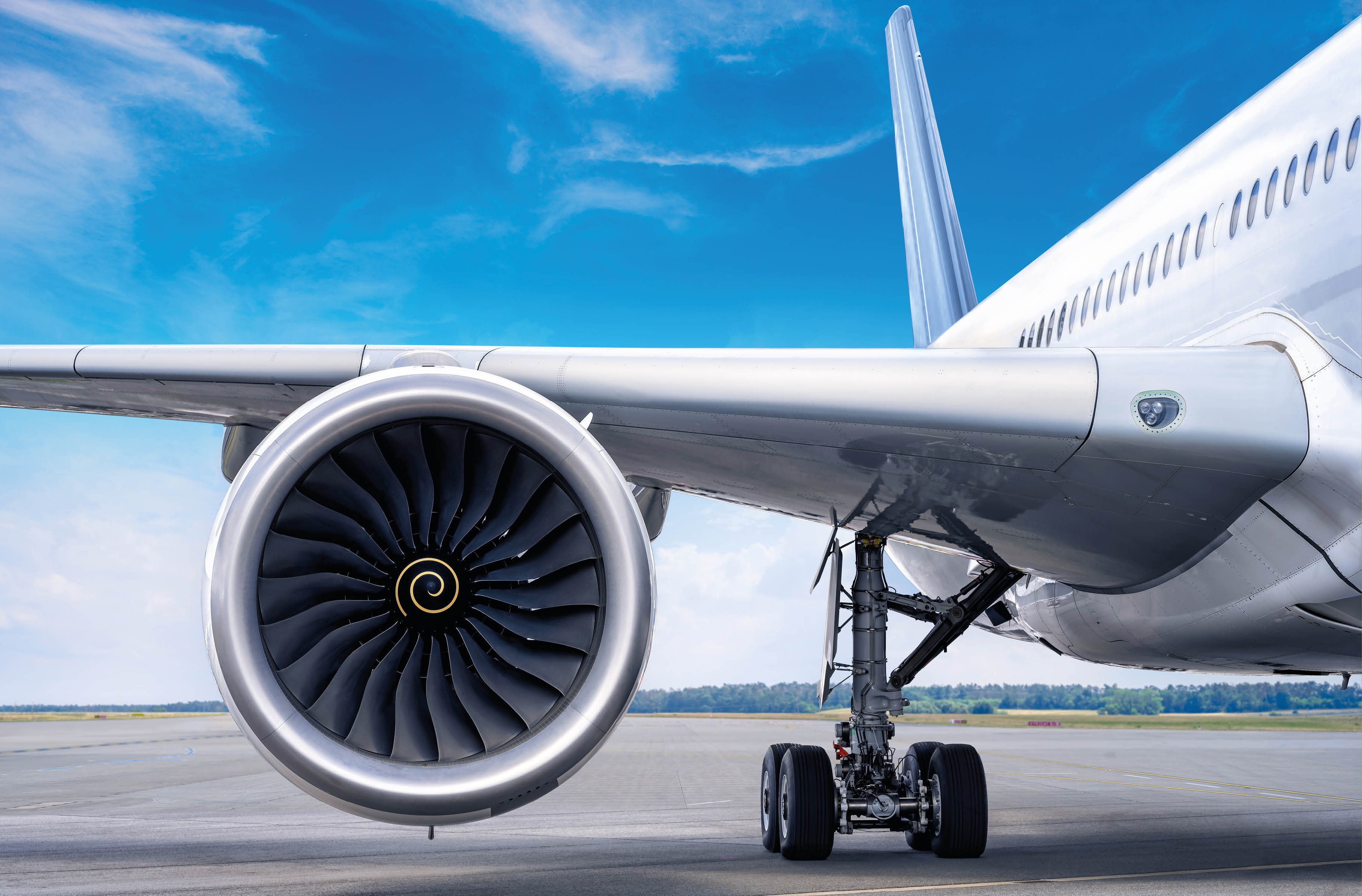 jet engine of an modern airliner