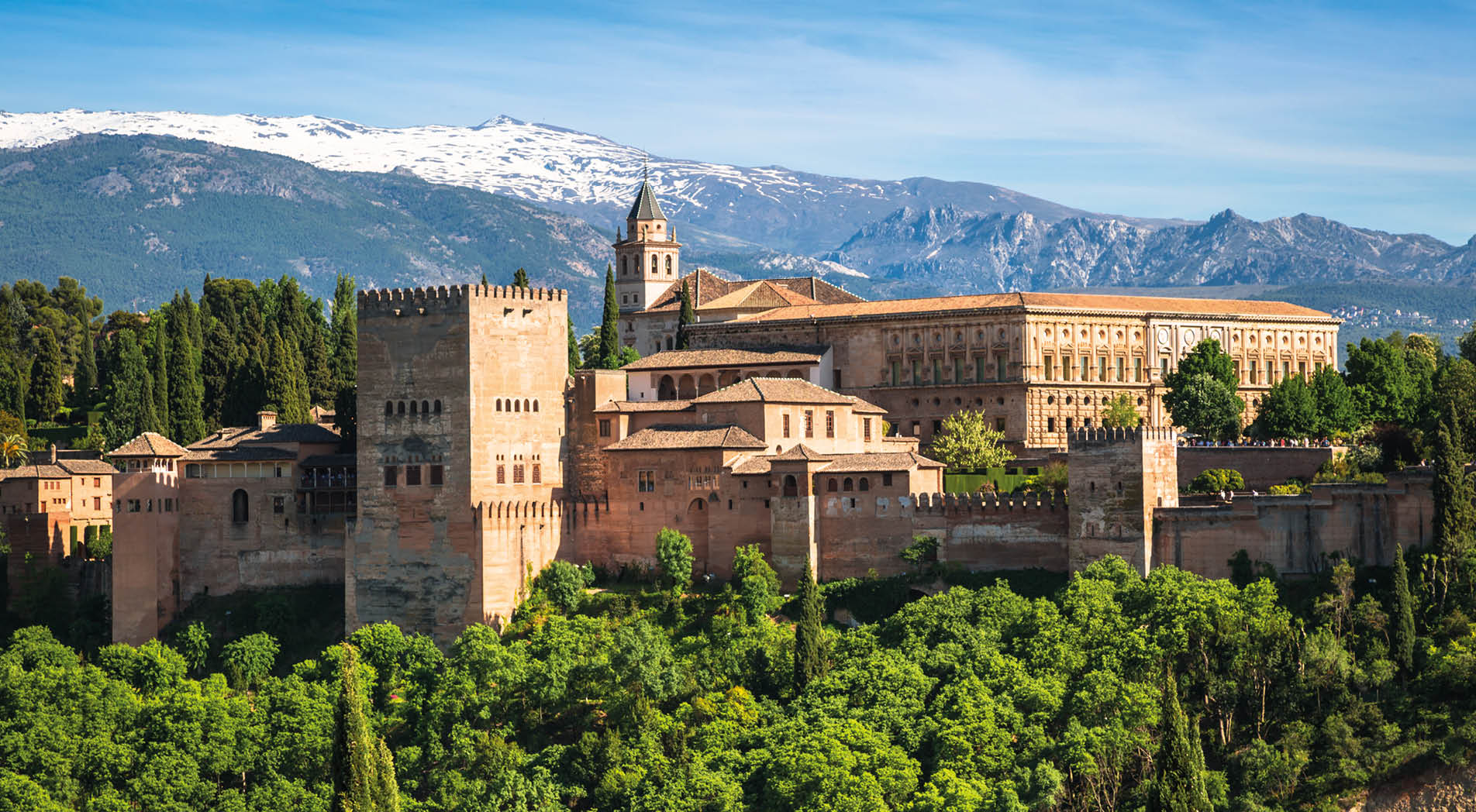 View of the famous Alhambra, Granada, Spain.