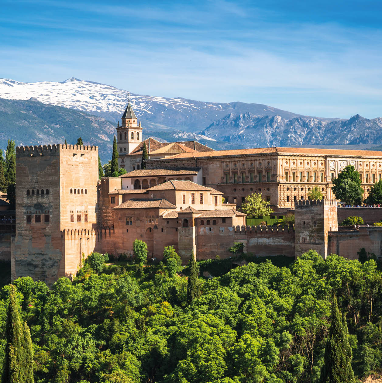 View of the famous Alhambra, Granada, Spain.