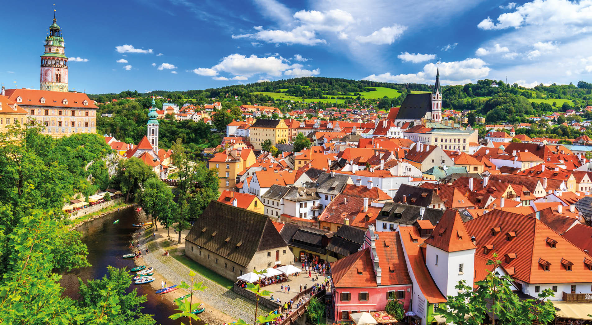 Cesky Krumlov, Europe, Czech Republic, Tourist, Roof
