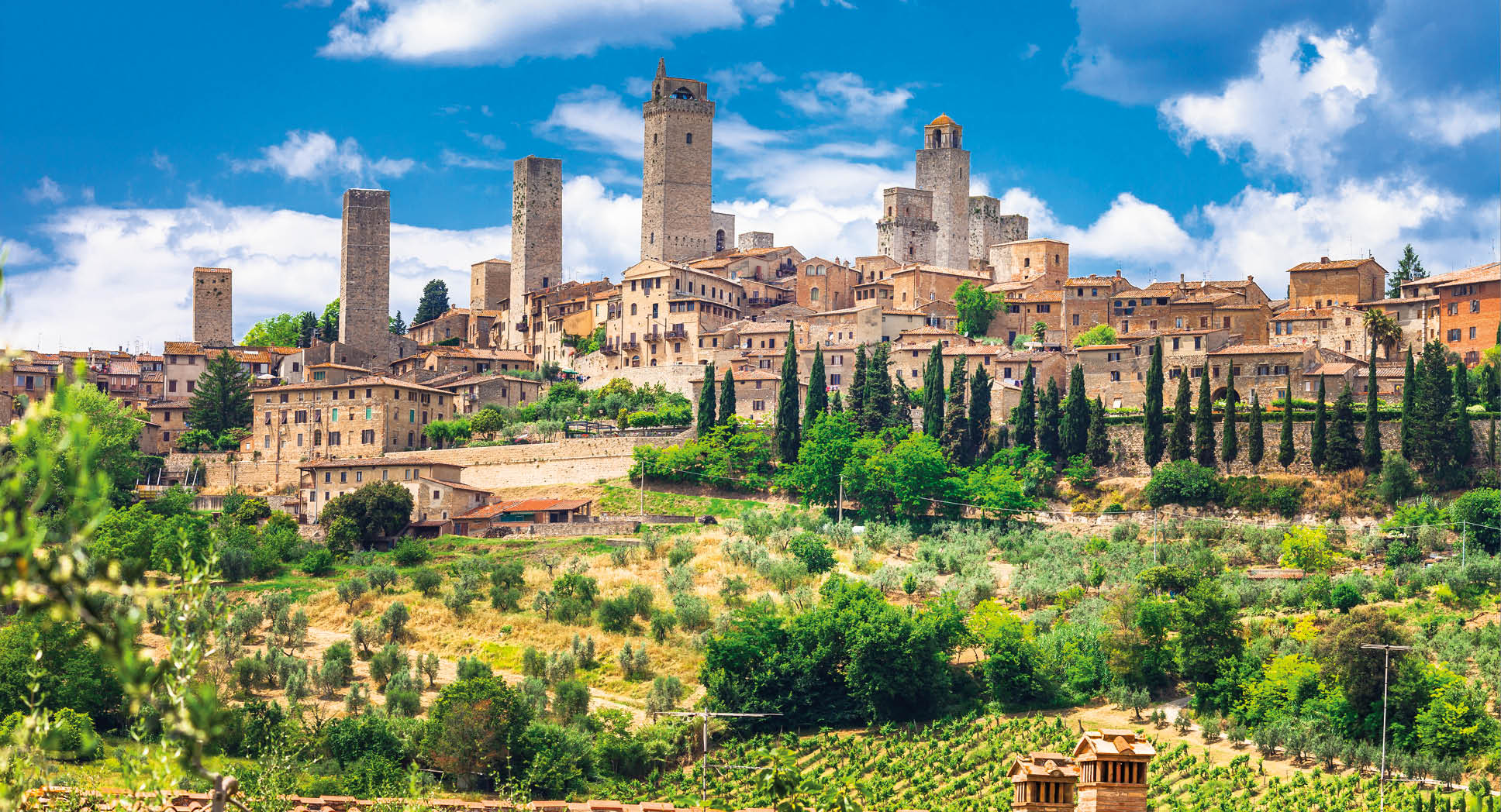 Impressive Medieval Town,San Gimignano,Tuscany,Italy.