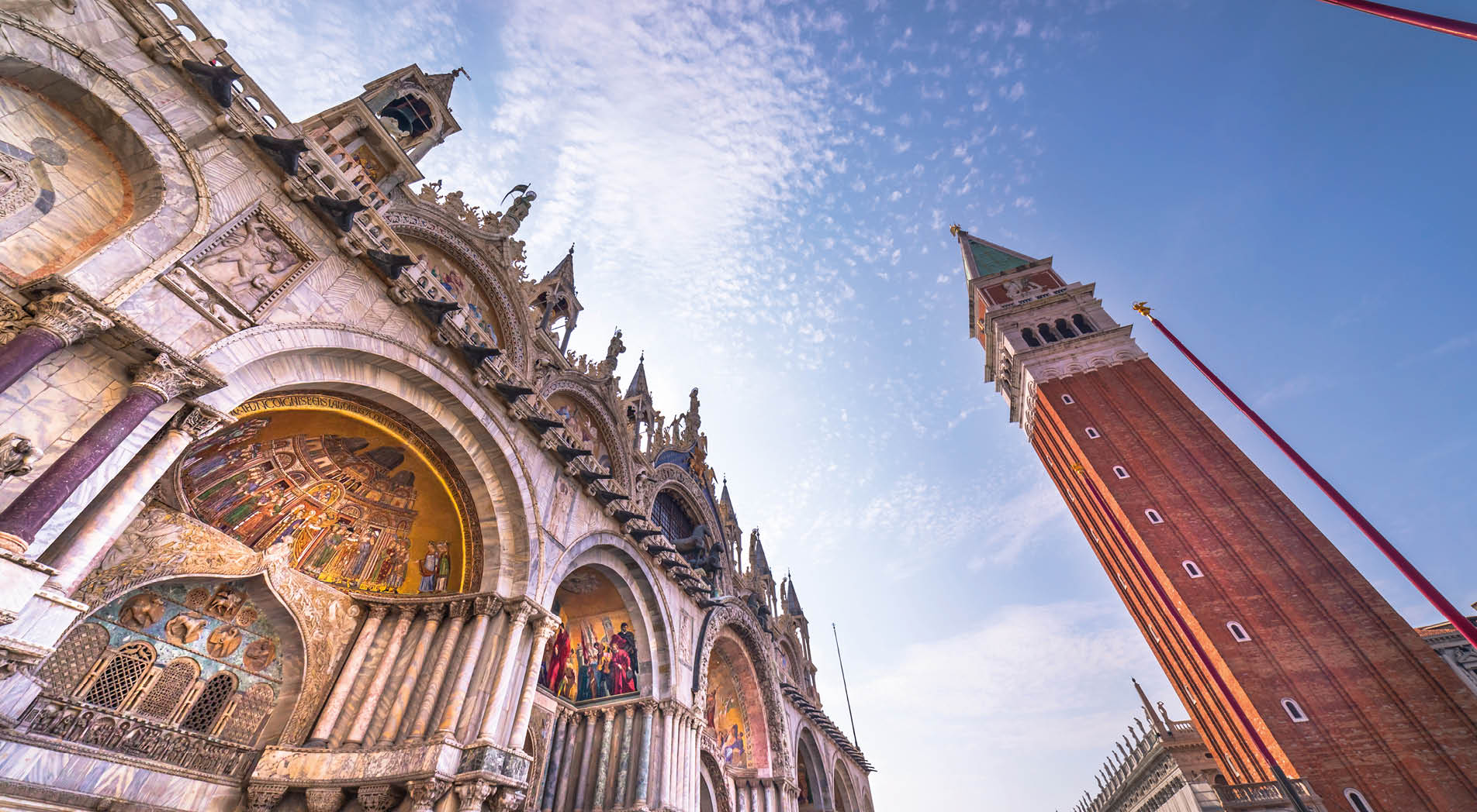 San Marco square low angle view - Venice, Italy