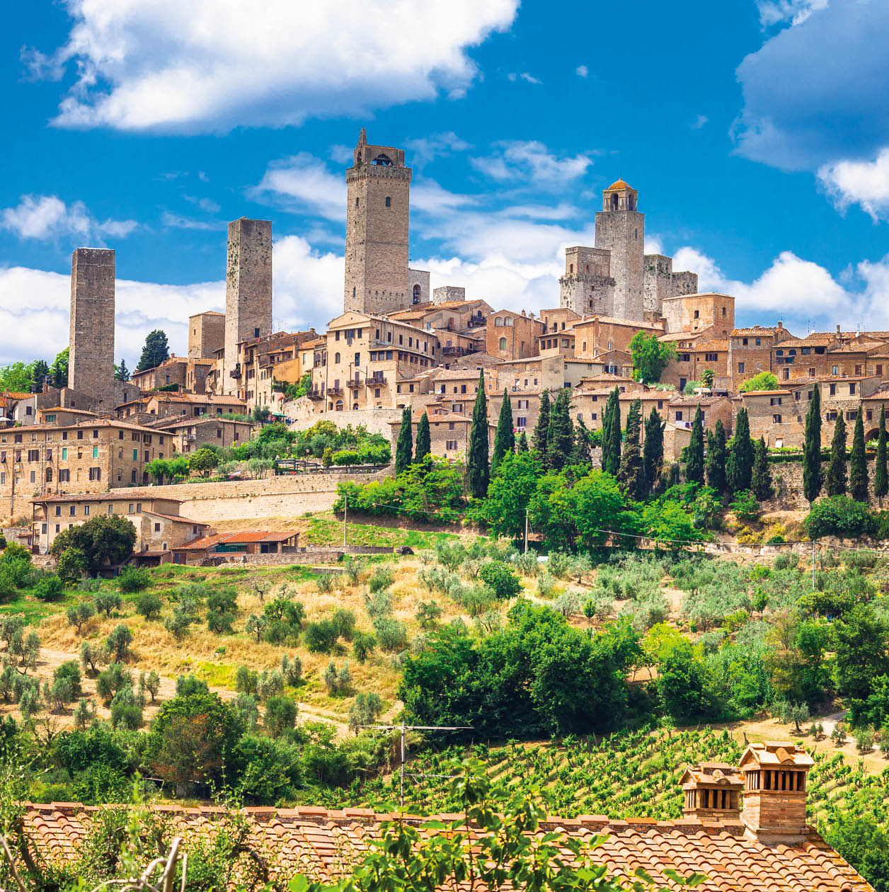 Impressive Medieval Town,San Gimignano,Tuscany,Italy.