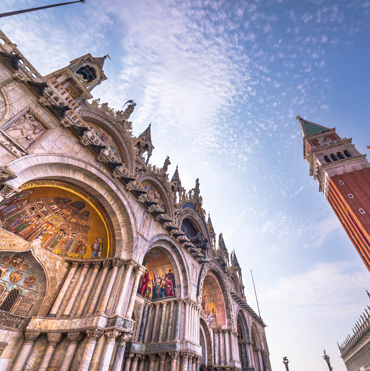 San Marco square low angle view - Venice, Italy