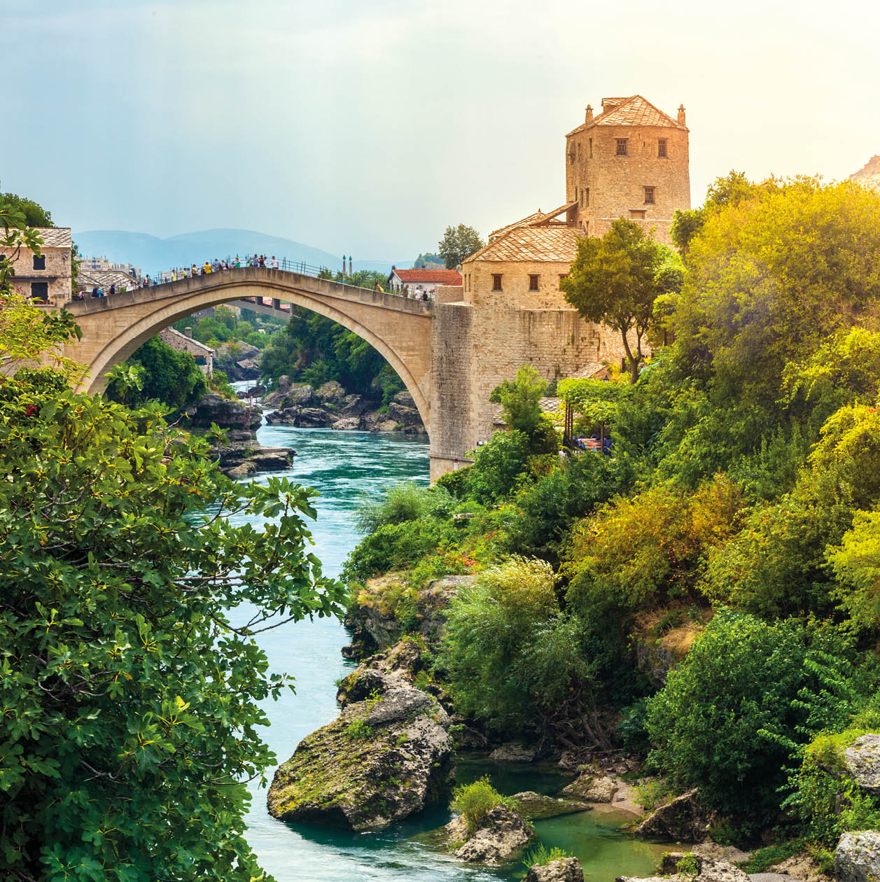 Mostar bridge in Bosnia and Herzegovina.