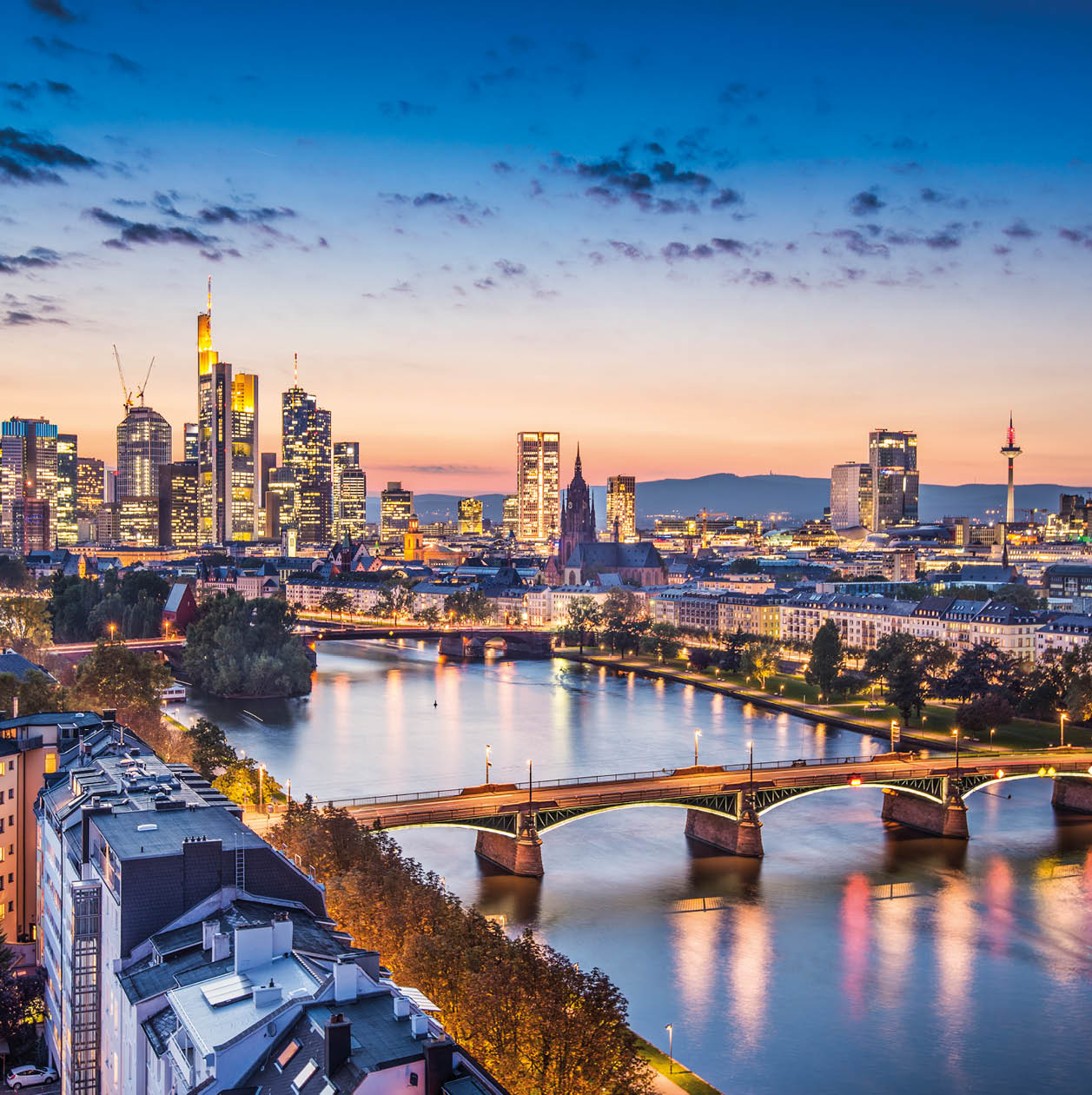 Frankfurt, Germany at the Cathedral.