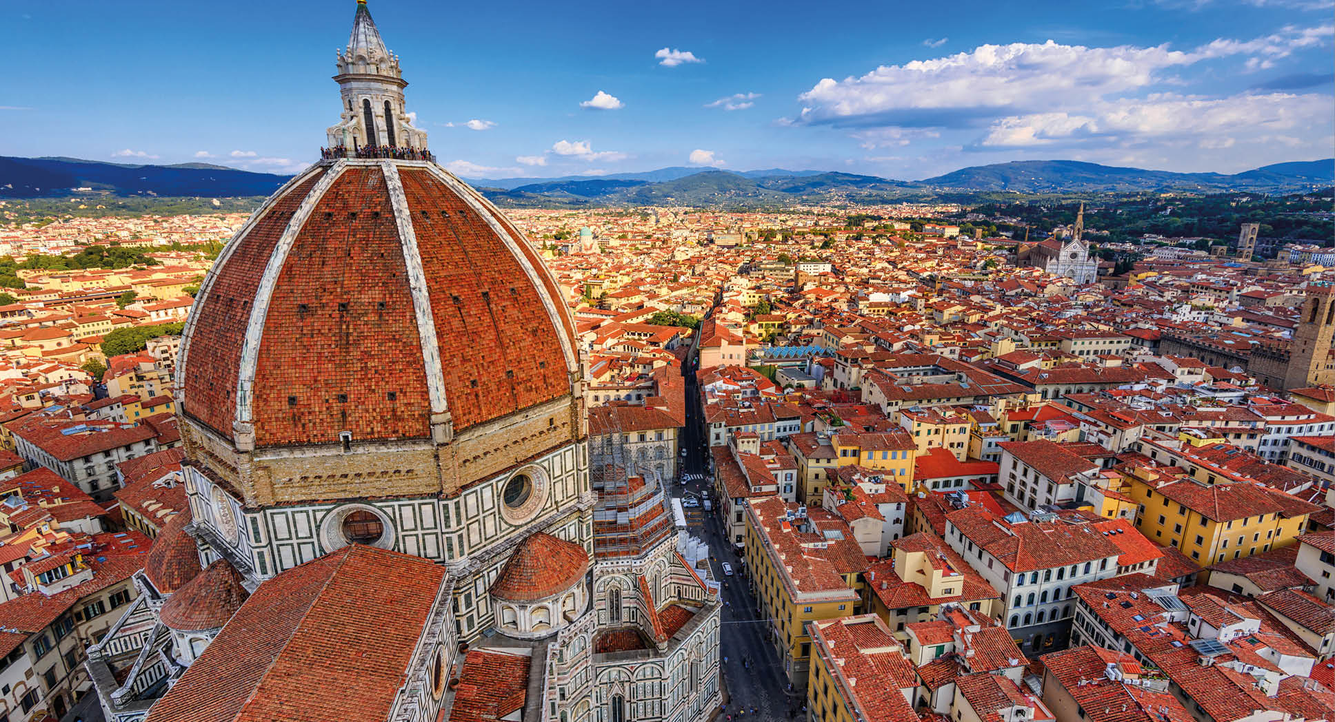 Florence Duomo. Basilica di Santa Maria del Fiore (Basilica of Saint Mary of the Flower) in Florence, Italy. Florence Duomo is one of main landmarks in Florence