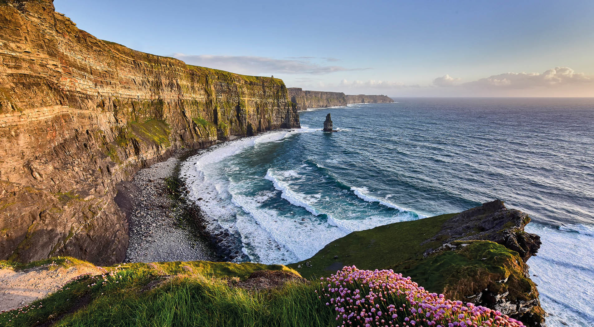 Cliffs of Moher at sunset, Co. Clare