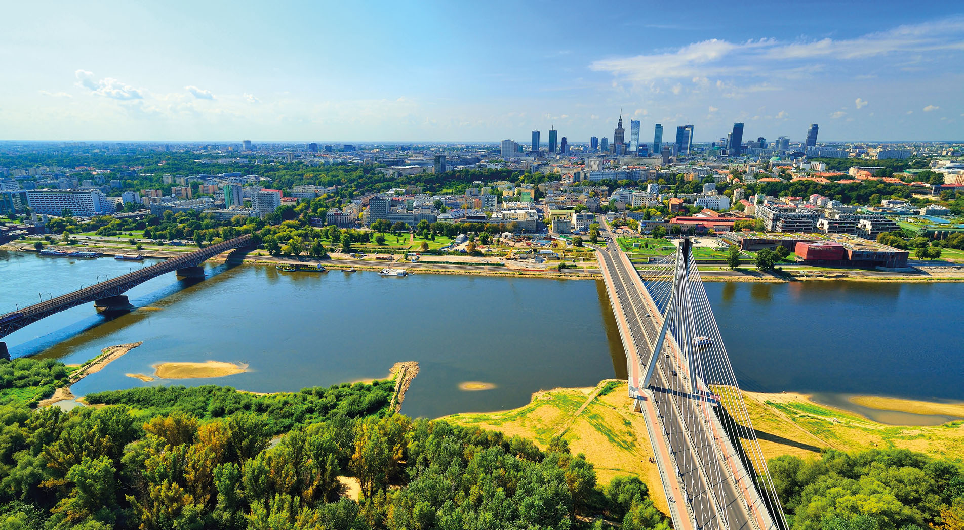 Warsaw - bird's-eye view.