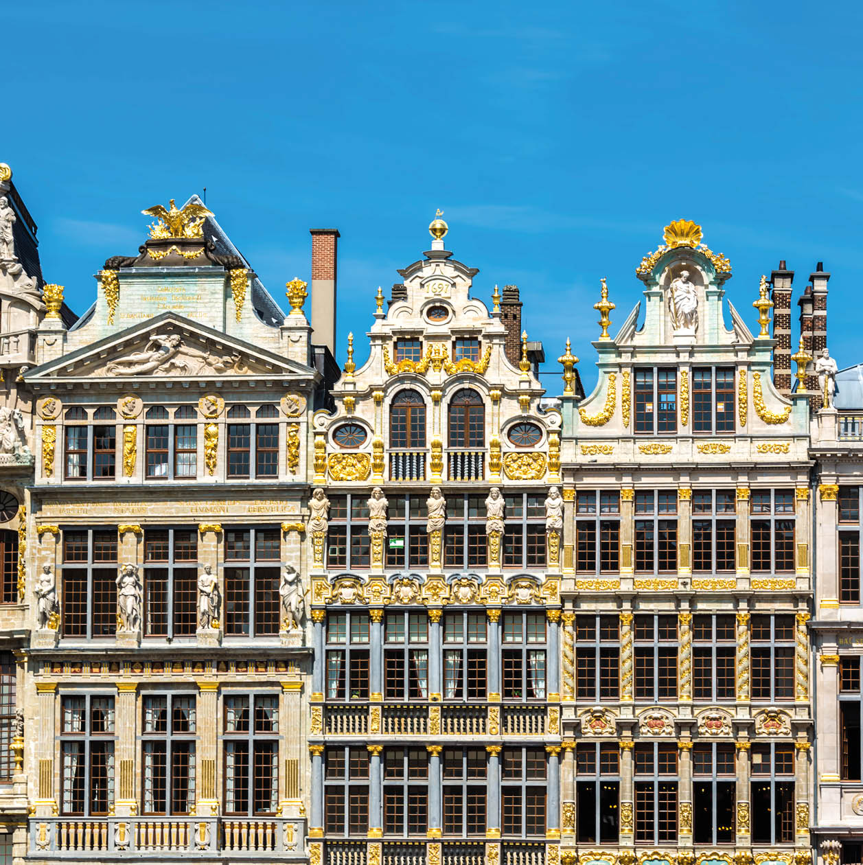 Guild houses in Brussels.