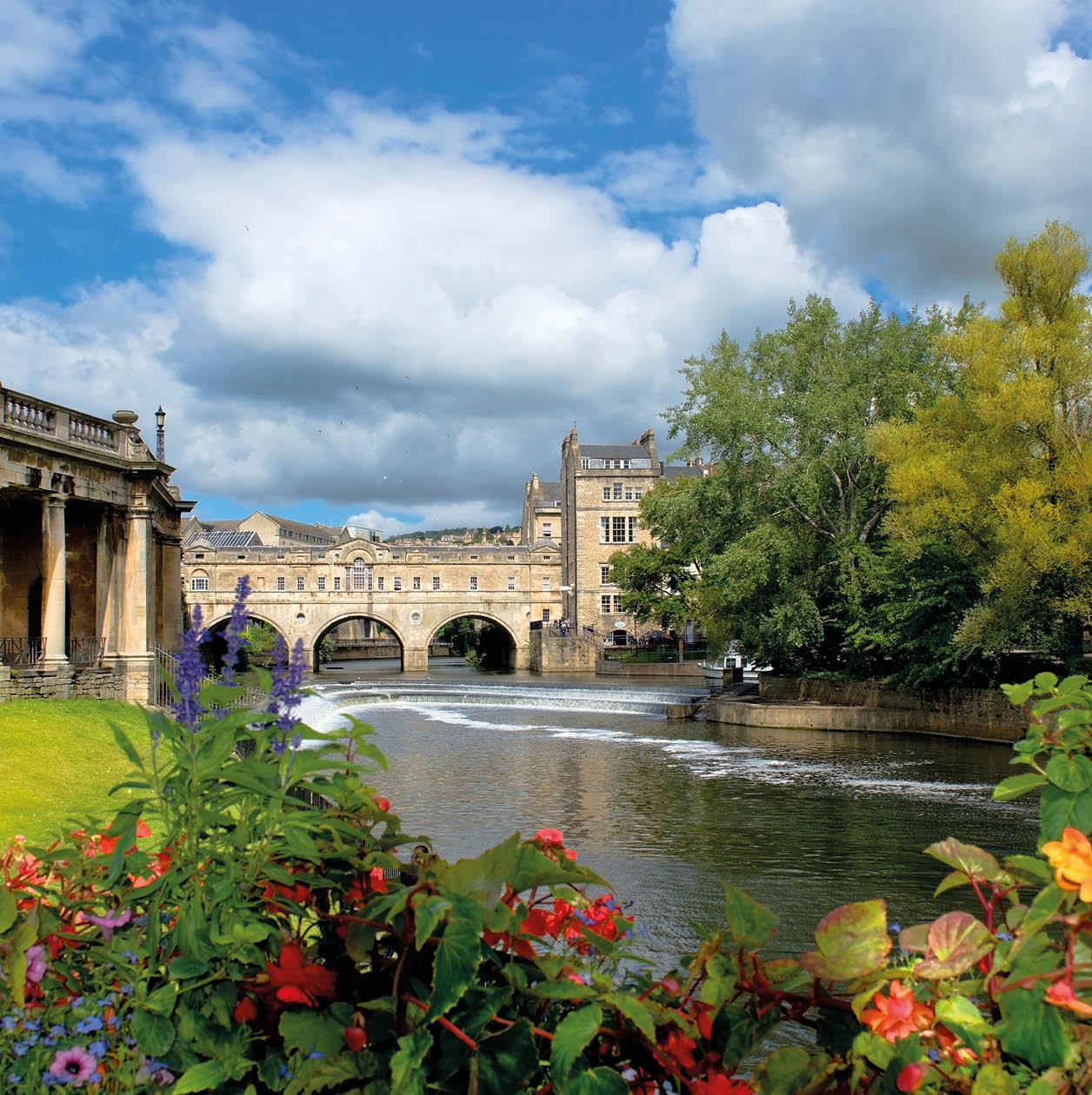 cityscape in the medieval town Bath, Somerset, England