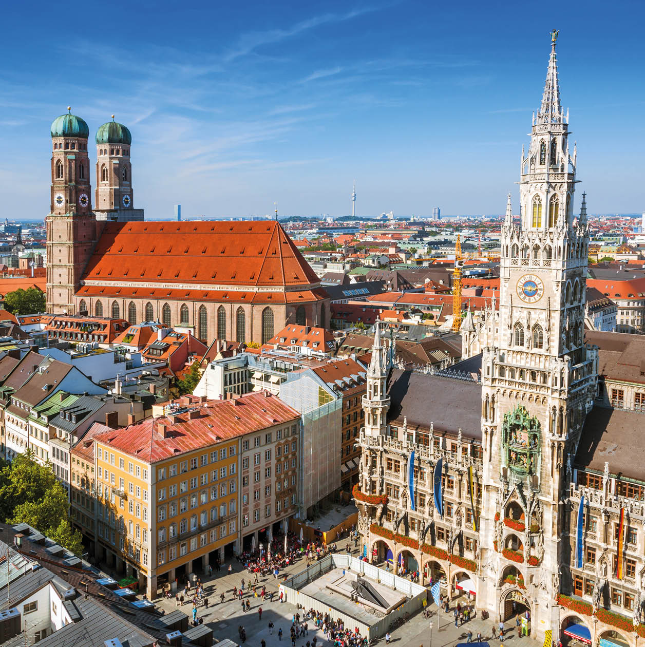 city hall at the Marienplatz in Munich, Germany