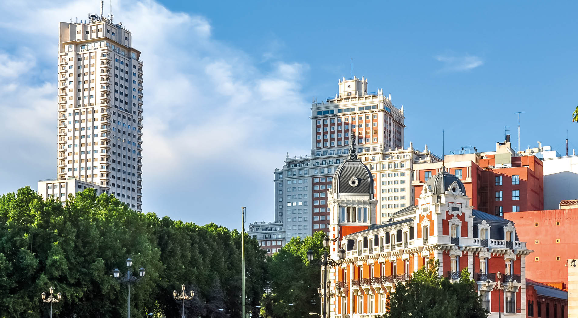Spain square in Madrid, Spain