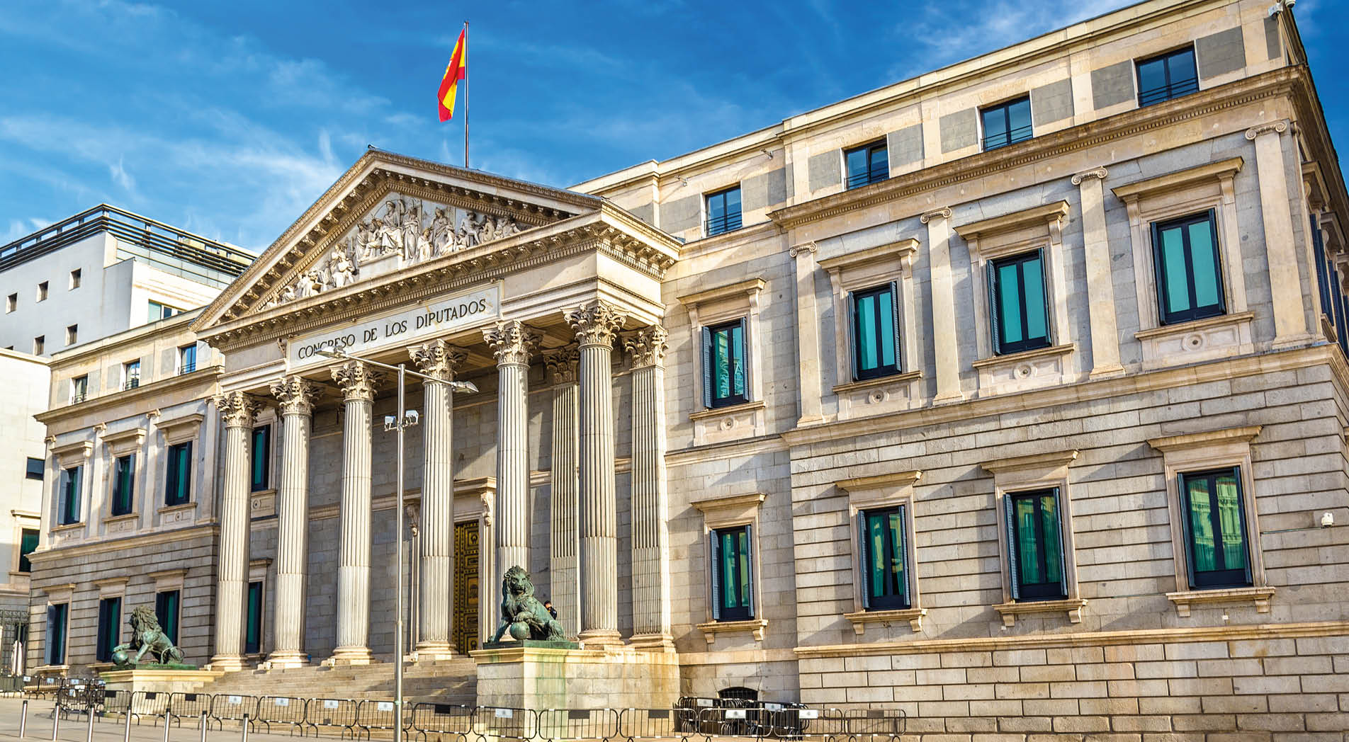 Congress of Deputies building in Madrid - Spain