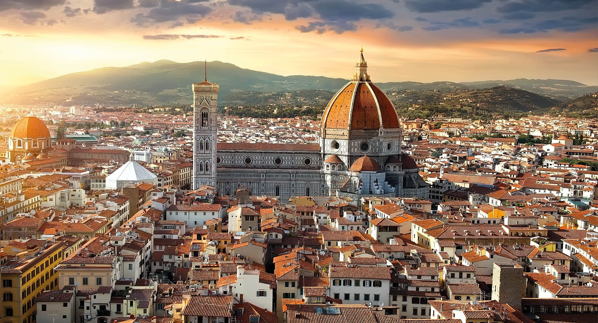 Magnificent basilica of Santa Maria del Fiore in Florence, Italy