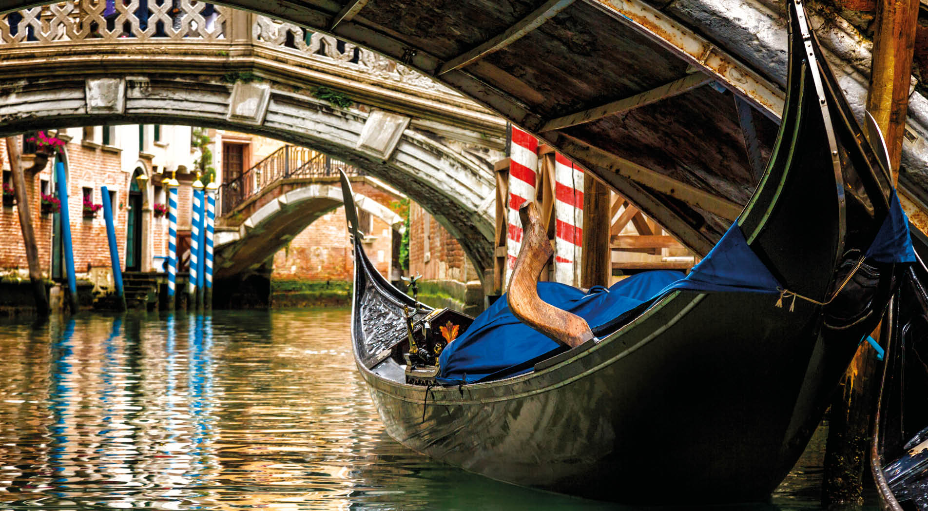 Gondola in a Venice canal