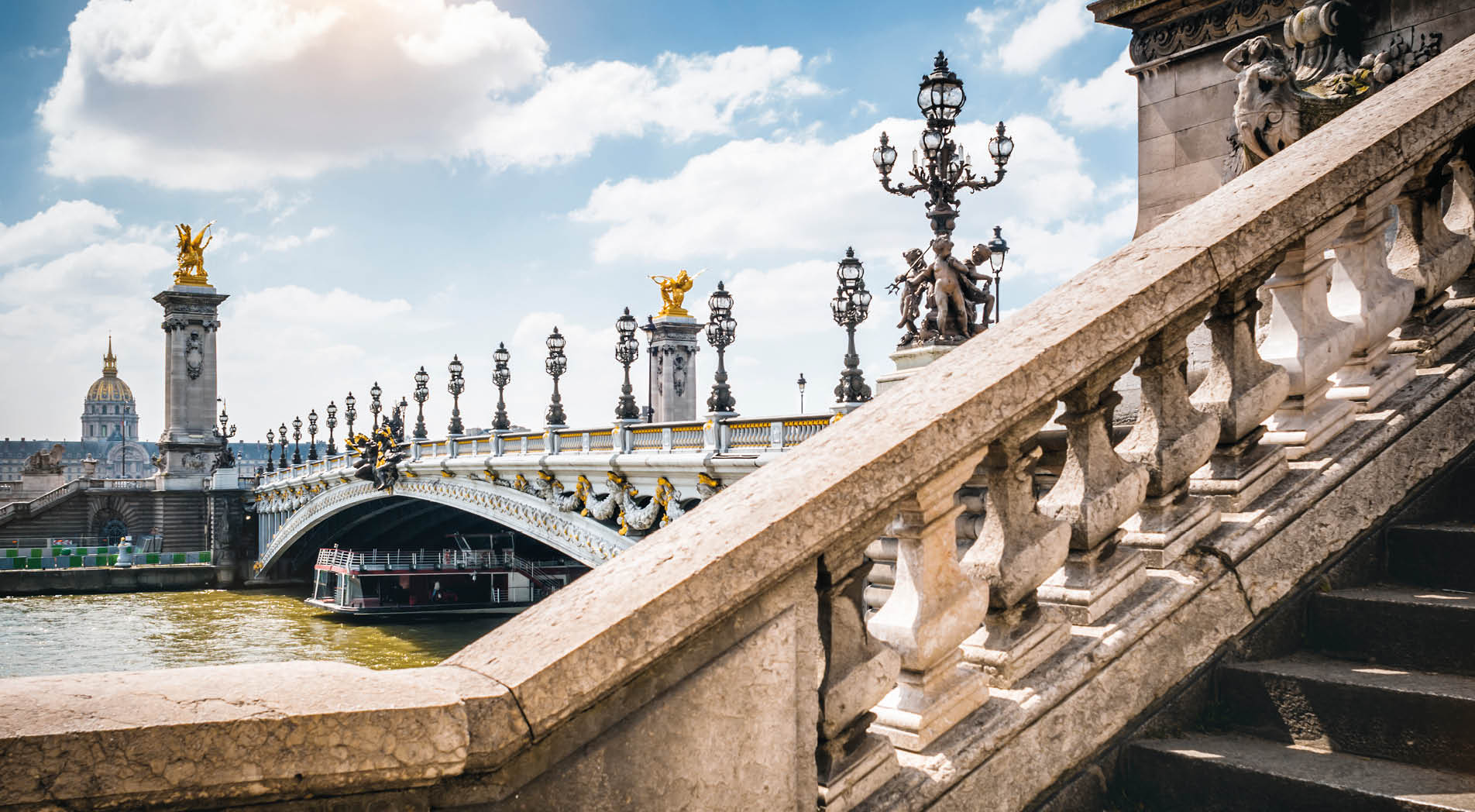Pont Alexandre III during a sunny afternoon