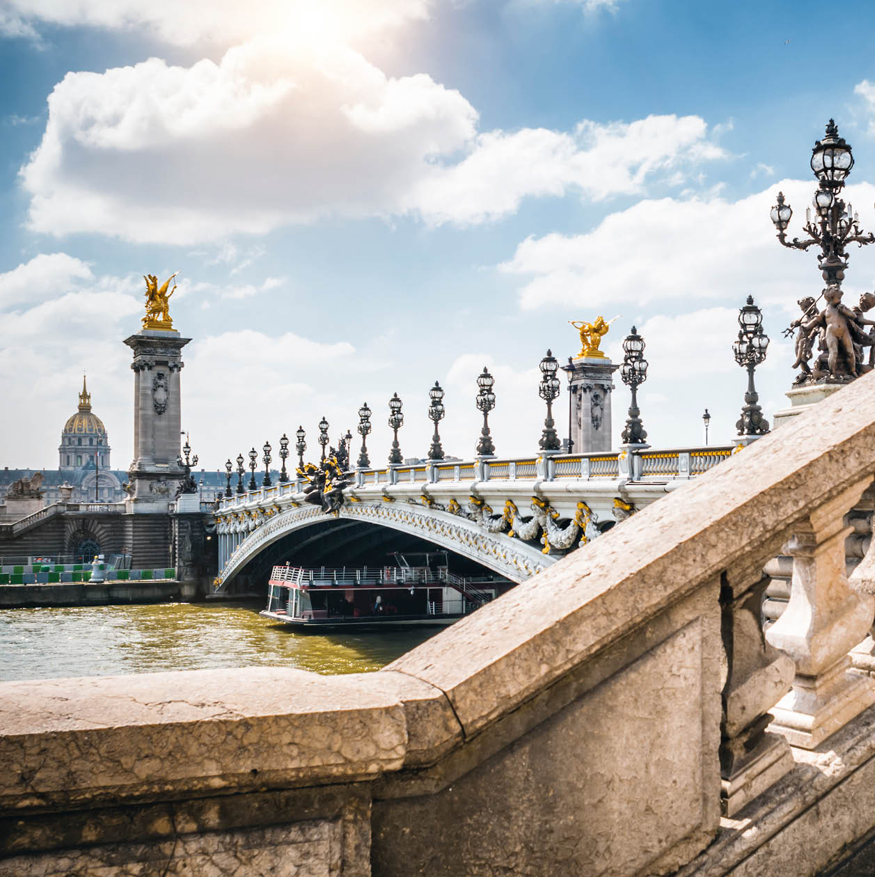 Pont Alexandre III during a sunny afternoon