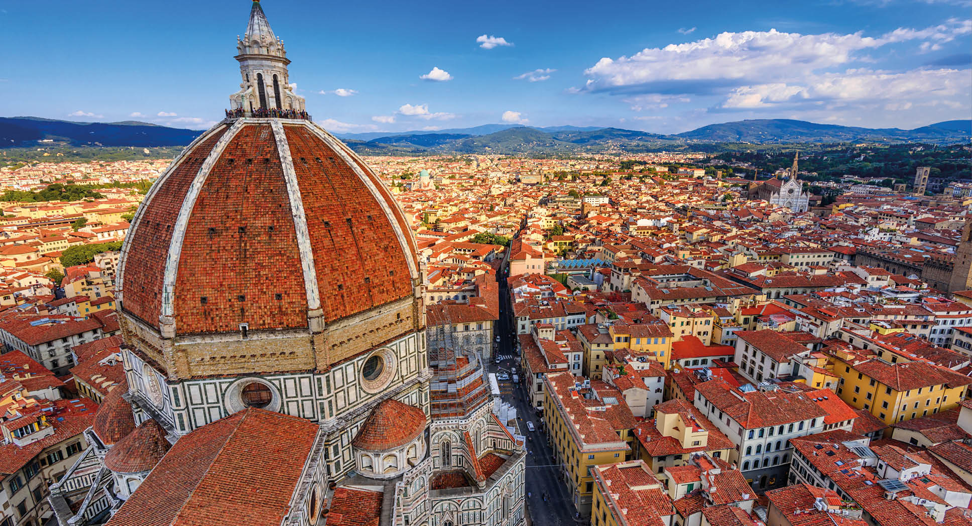 Florence Duomo. Basilica di Santa Maria del Fiore (Basilica of Saint Mary of the Flower) in Florence, Italy. Florence Duomo is one of main landmarks in Florence