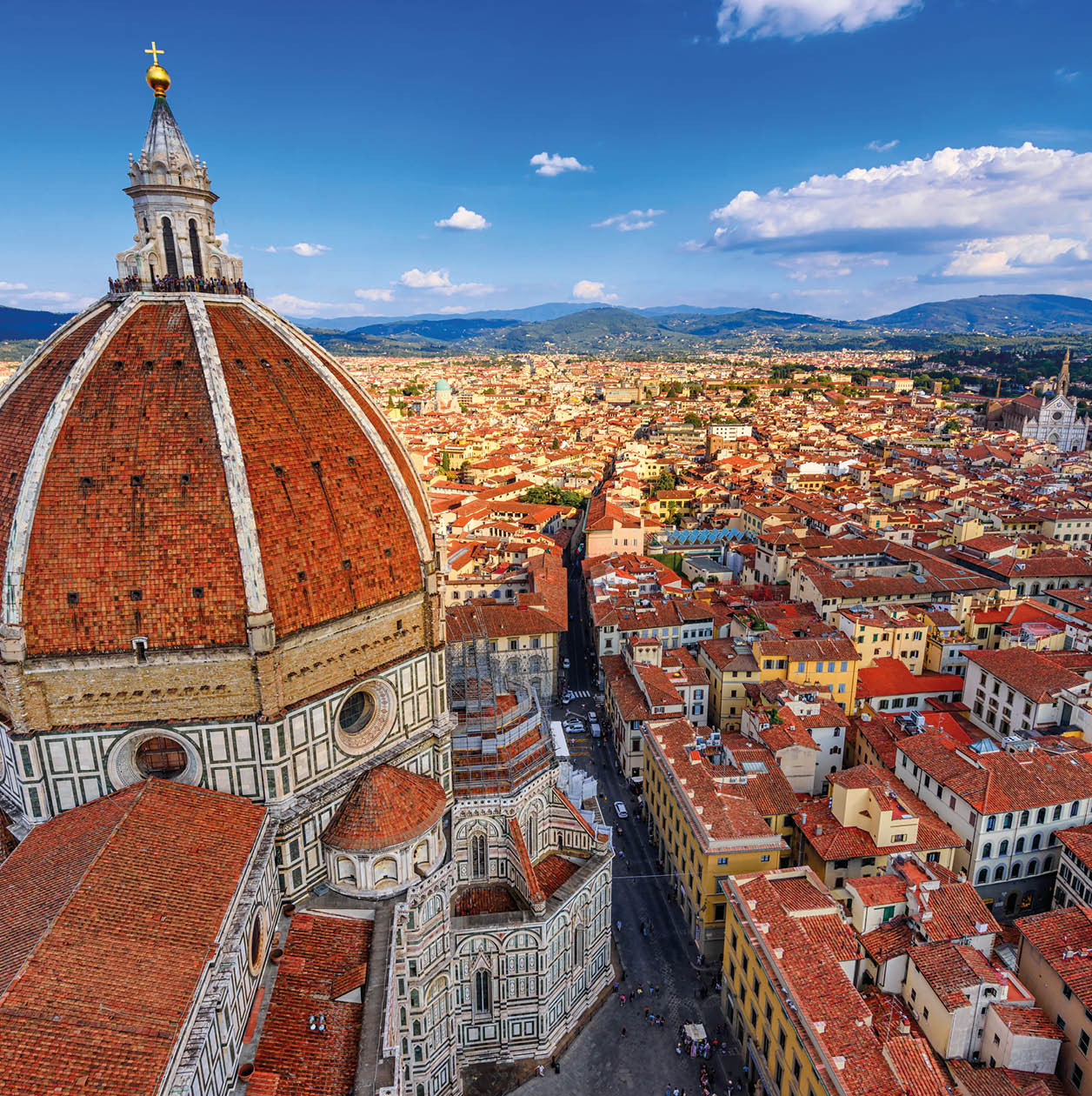 Florence Duomo. Basilica di Santa Maria del Fiore (Basilica of Saint Mary of the Flower) in Florence, Italy. Florence Duomo is one of main landmarks in Florence