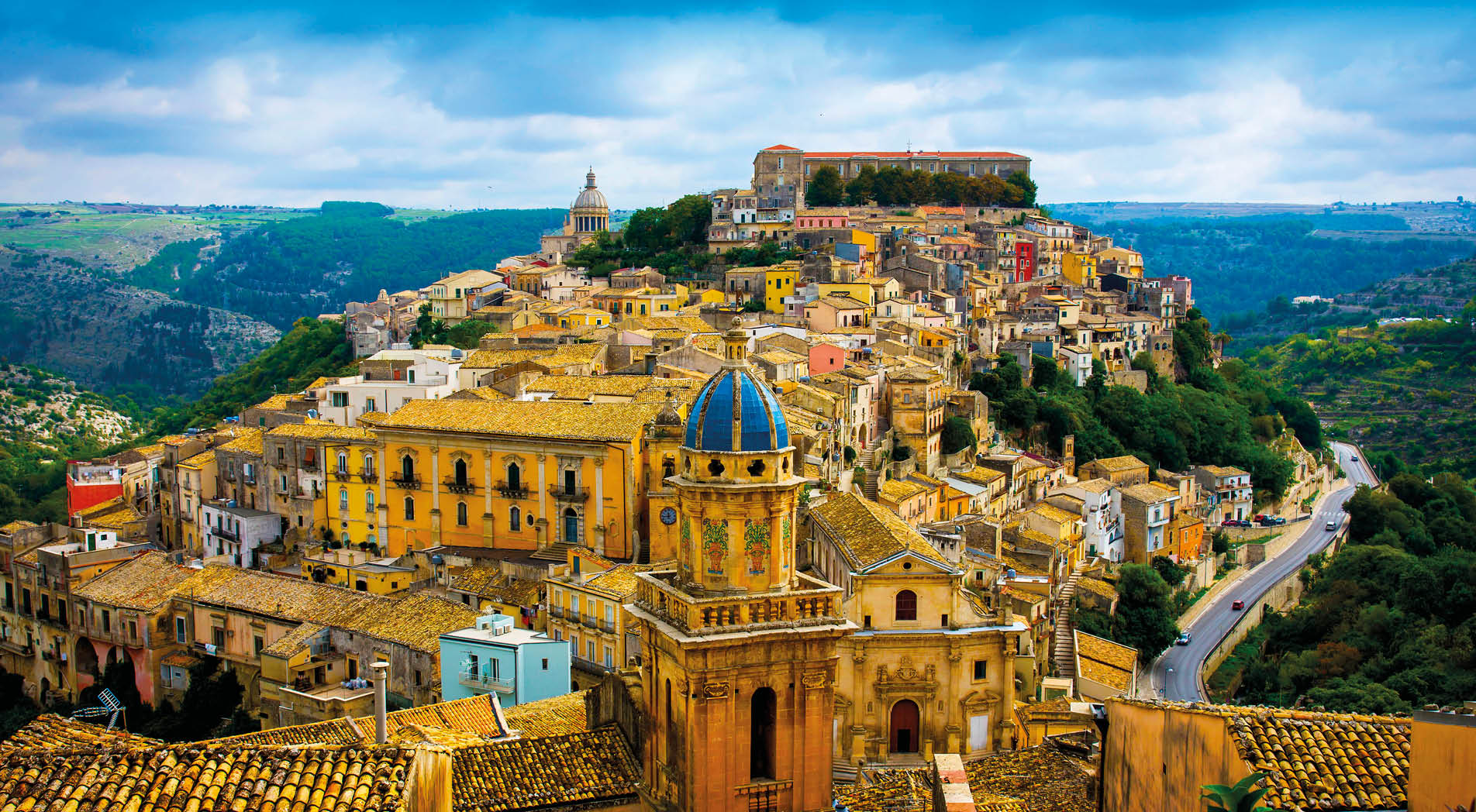 Ragusa Ibla on Sicily, Italy