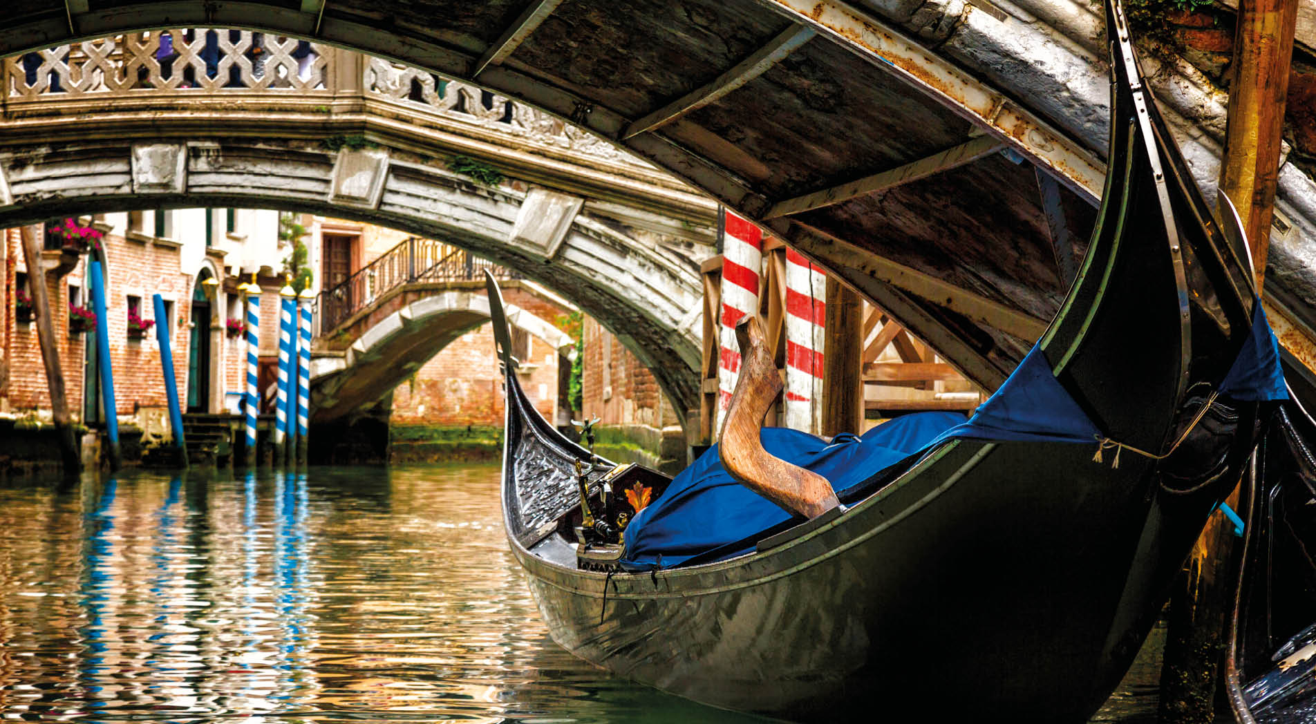 Gondola in a Venice canal