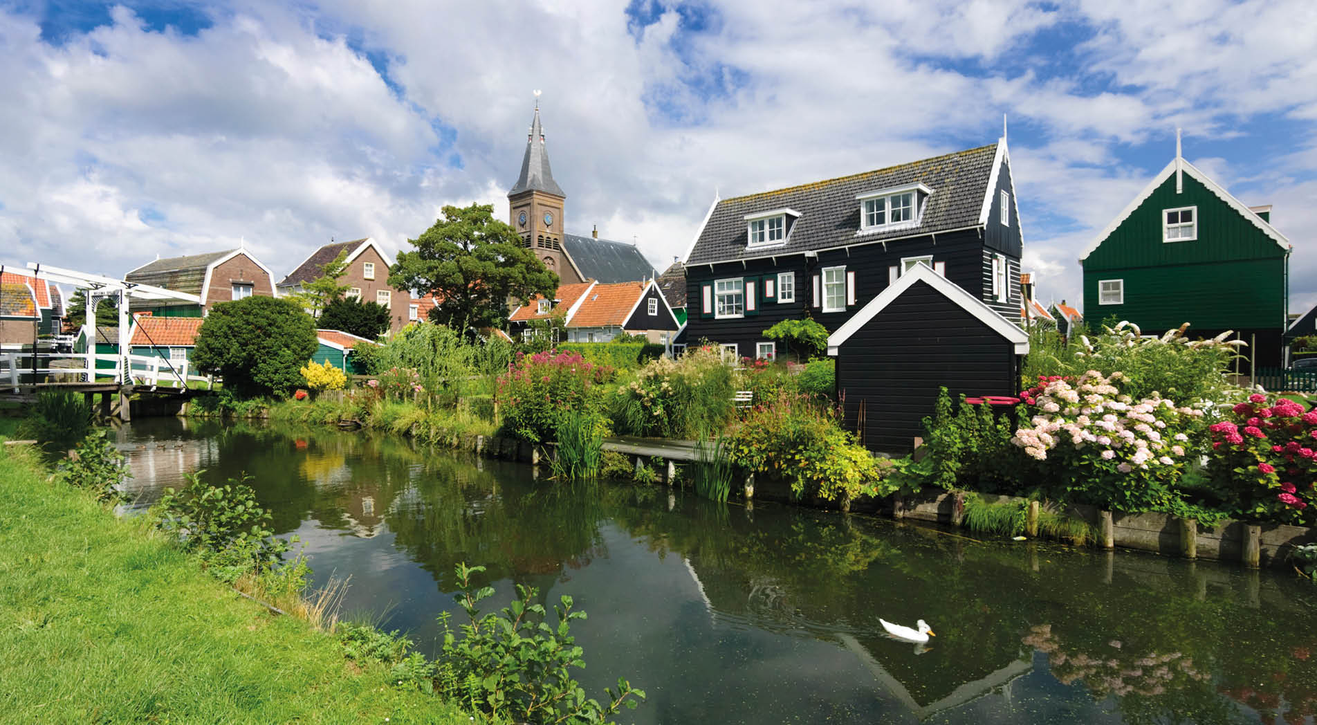 Marken is a small village, 25 km to the north from Amsterdam. This village contains more than 100 architectural attractions.