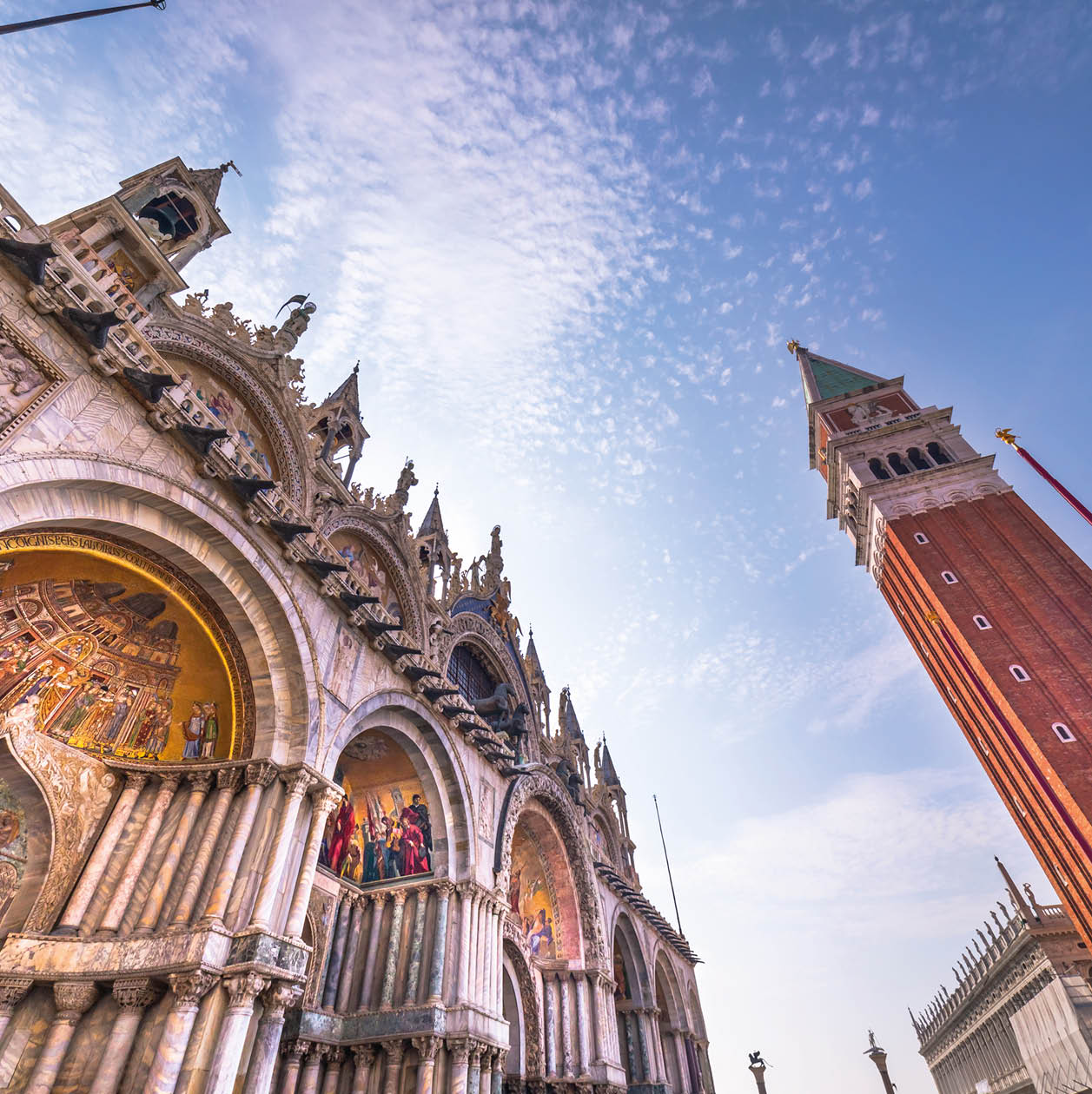 San Marco square low angle view - Venice, Italy