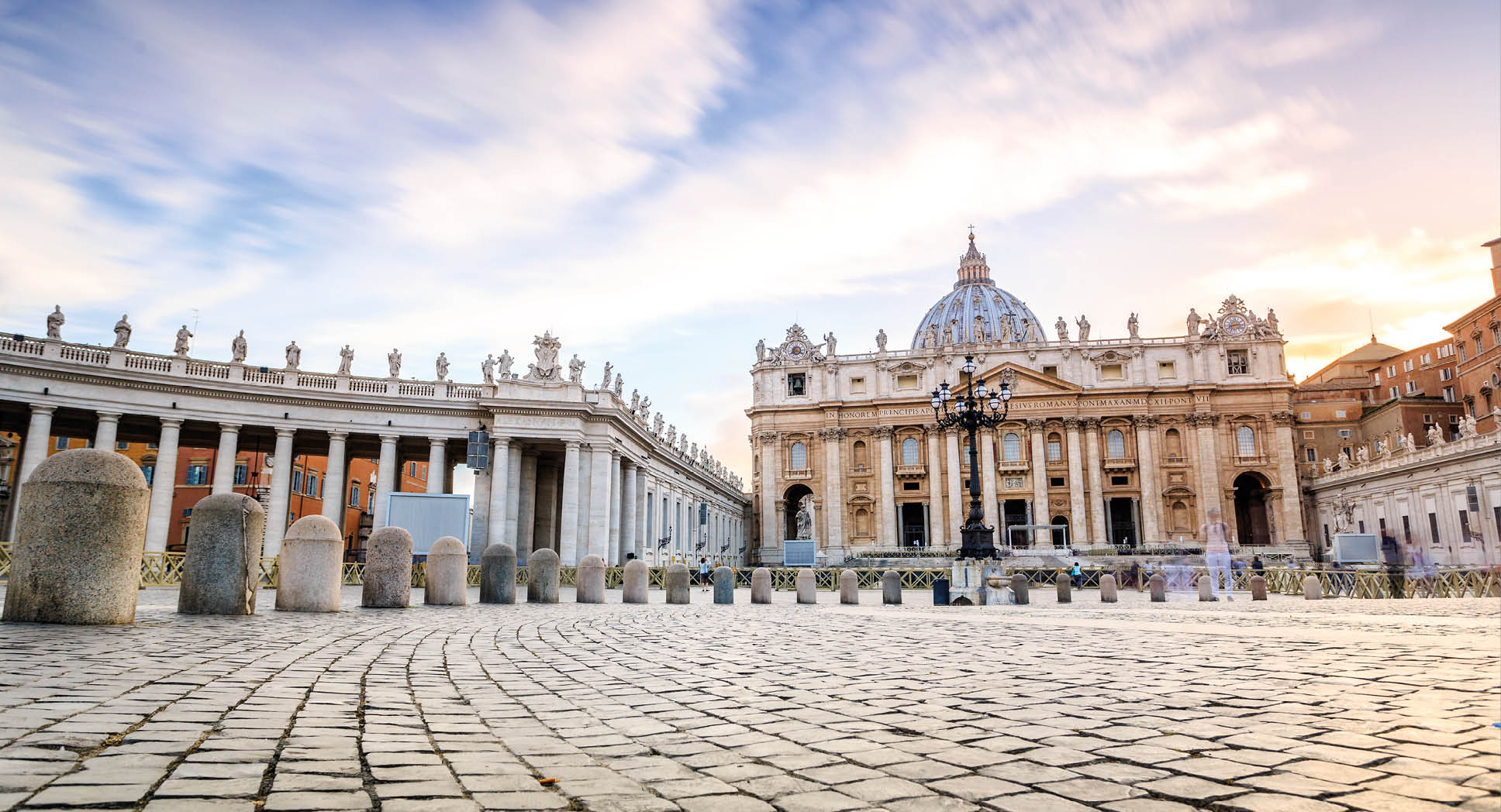 Saint Peter's Basilica and square in Vatican City, Rome, Italy