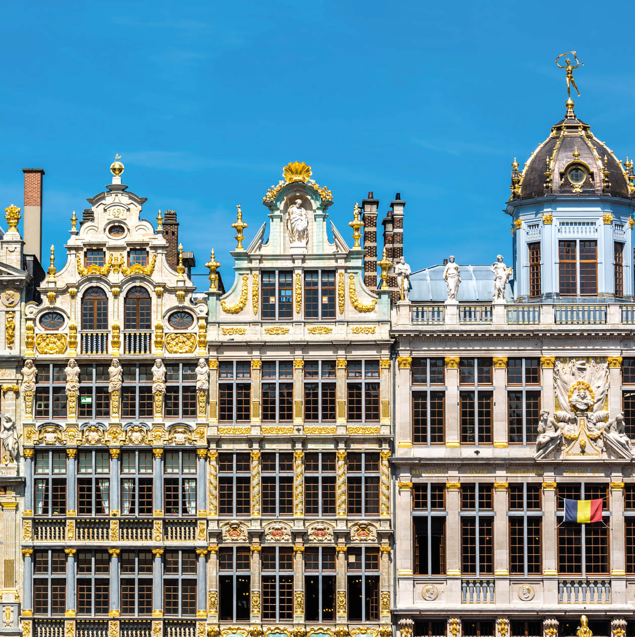 Guild houses in Brussels.