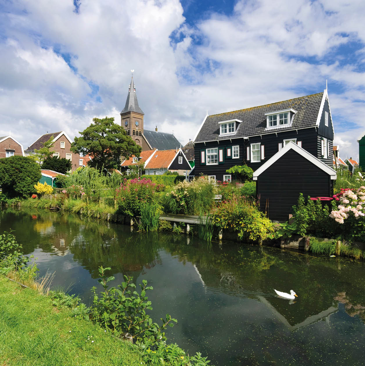 Marken is a small village, 25 km to the north from Amsterdam. This village contains more than 100 architectural attractions.