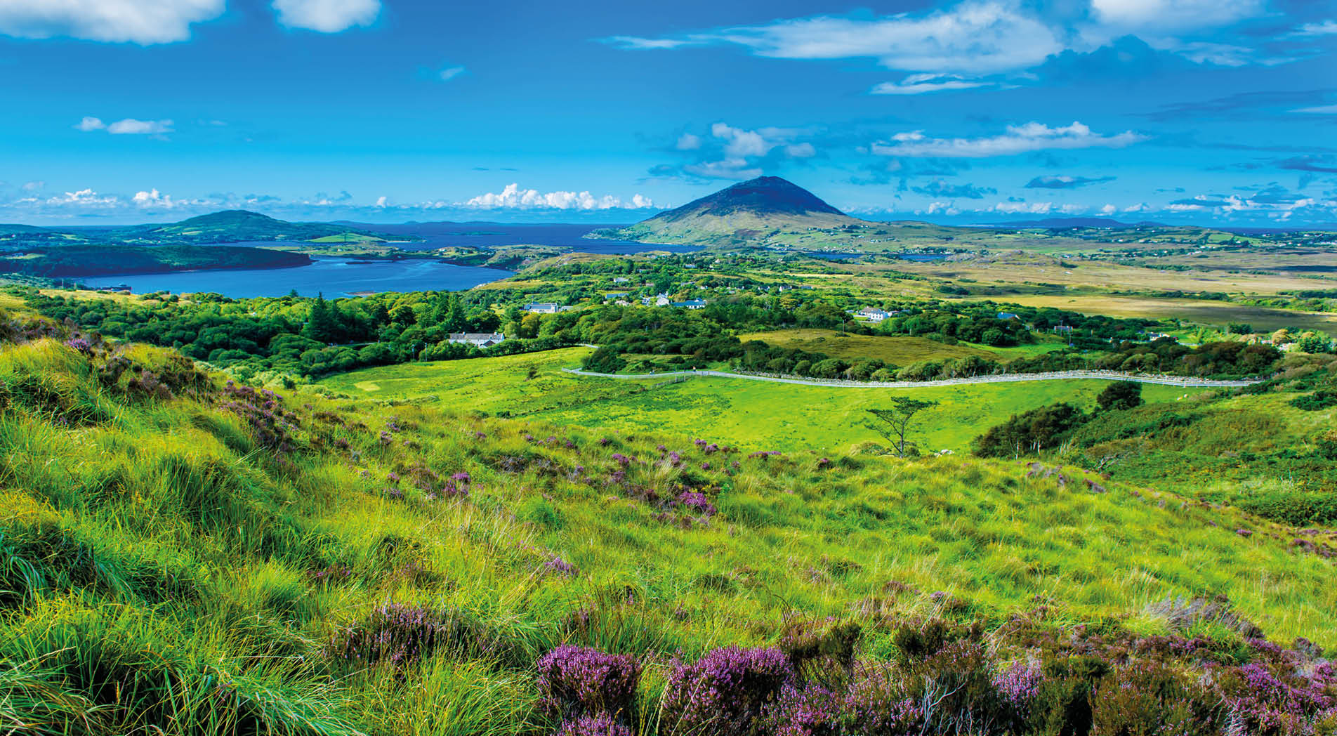 Landscape and Coast Connemara in Ireland
