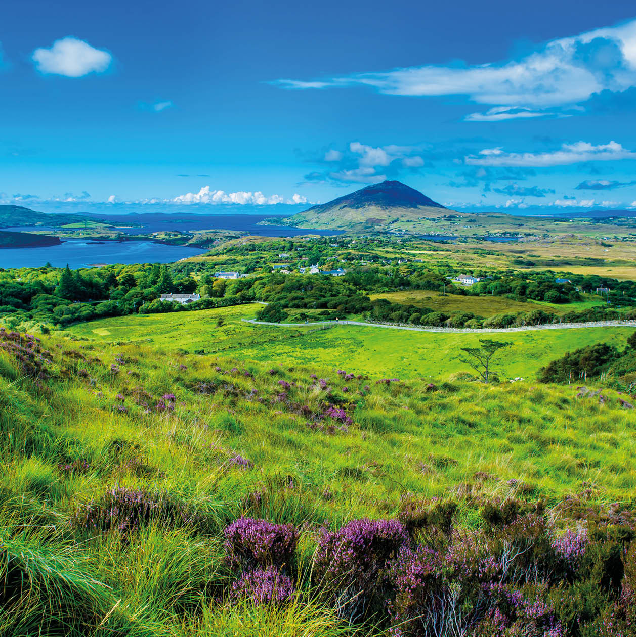 Landscape and Coast Connemara in Ireland