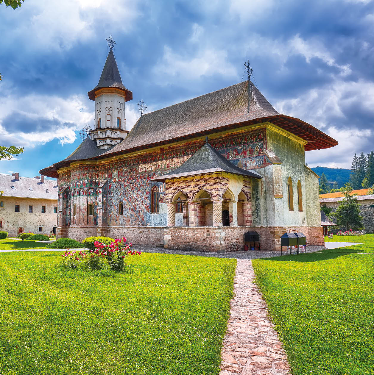Splendid summer scene of Sucevita Monastery Romanian Orthodox monastery. Eastern Orthodox Church, built in 1585 by Ieremia Movila, commune of Sucevitai, Bukovina region, Romania, Europe