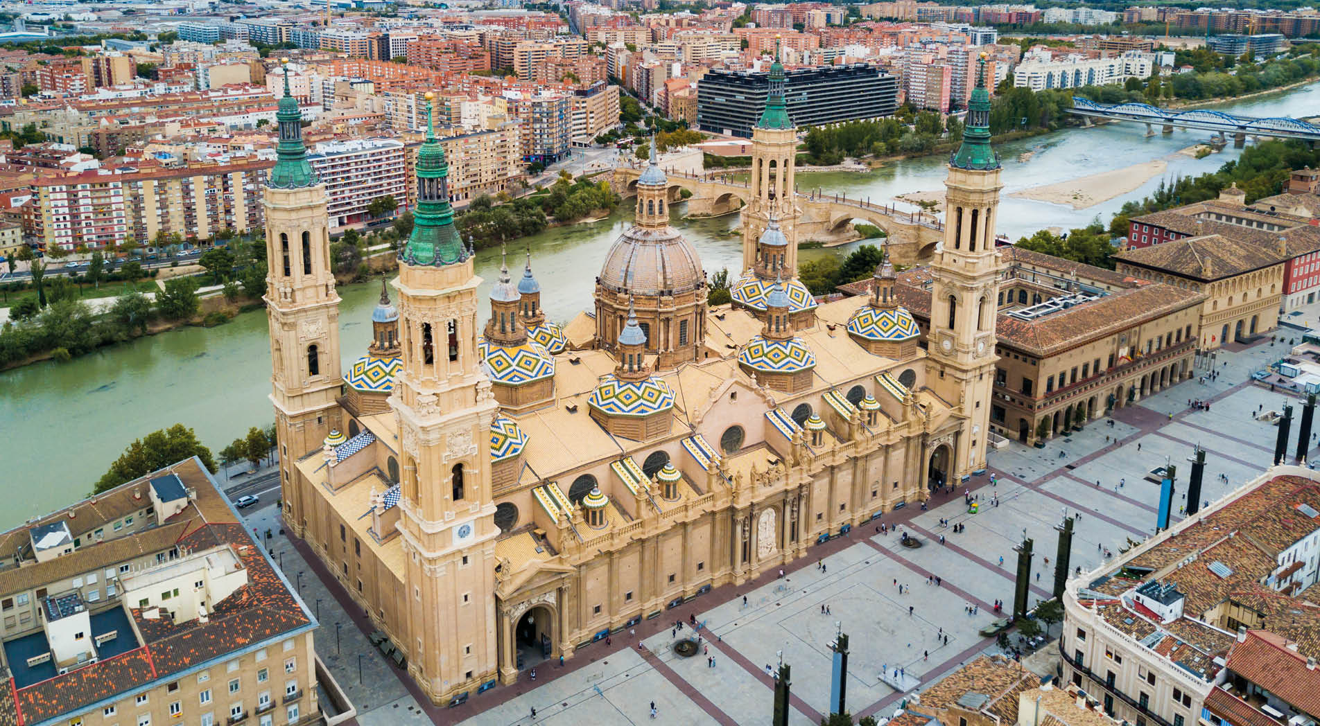 The Cathedral Basilica of Our Lady of the Pillar is a Roman Catholic church in the city of Zaragoza in Aragon region of Spain