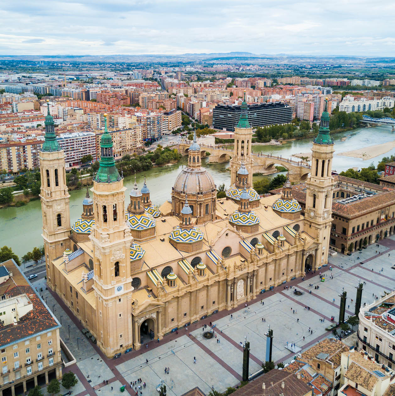 The Cathedral Basilica of Our Lady of the Pillar is a Roman Catholic church in the city of Zaragoza in Aragon region of Spain