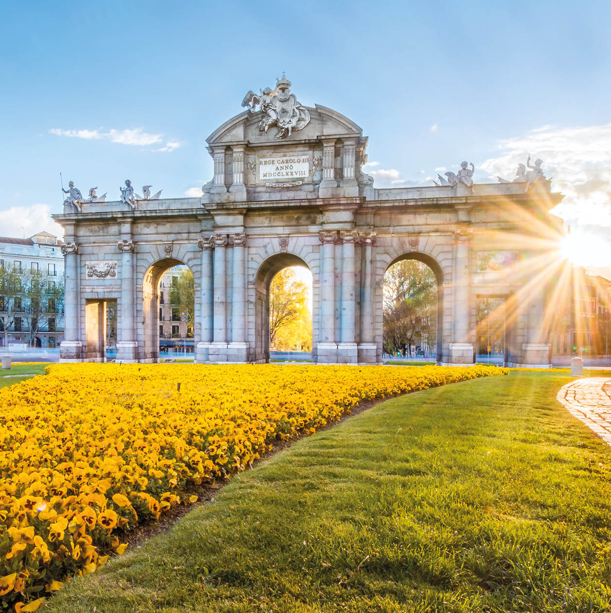 The Alacala Door (Puerta de Alcala) is a one of the ancient doors of the city of Madrid, Spain. It was the entrance of people coming from France, Aragon, and Catalunia. It is a landmark of the city.
