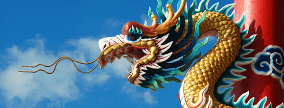Chinese dragon symbol.